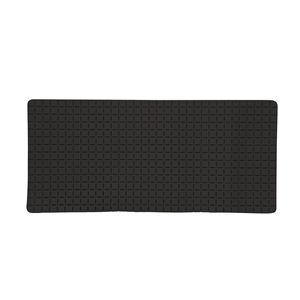 MSV "Quadro Premium" rubber <b>bath</b> <b>mat</b> in <b>black</b>, 36 x 76 cm - Product Image 1