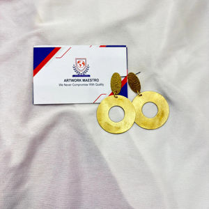 Pendientes de latón de gran venta - acabado mate - los más vendidos - pendientes de latón de moda - Product Image 1