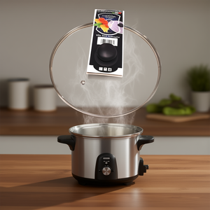 Couvercle de pot en verre transparent 26 cm Chrome 420 pour autocuiseur Metalsomma avec haute visibilité et durabilité - Product Image 3