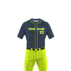 Wholesale Custom Made Baseball Uniform Sets Printed Design Custom Logo 100% Polyester Quick-Drying Breathable Anti-Bacterial - Product Image 4