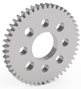 เกียร์อะลูมิเนียม 48 ฟัน แบบติดตั้งบนดุมล้อ (MOD 0.8 หนา 4 มม. รู 14 มม.) สำหรับหุ่นยนต์ STEM REV WCP FTC FRC - Product Image 1