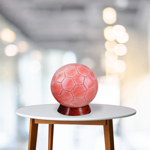 Organic Handmade Carved Ball-Shaped Himalayan Salt <b>Lamp</b> Real Touch Natural Crafts Custom Size Customized Packing Feng Shui - Product Image 6