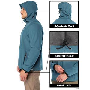 Fabricante de ropa personalizada otoño transpirable impermeable al aire libre chaqueta Softshell para hombres - Product Image 5