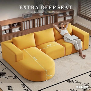 Produits tendances Nouveautés sur Amazonn Canapé en L à haute efficacité CBM Idéal pour les petits espaces - Product Image 2