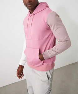 Nouveau design, sweat à capuche d'hiver personnalisé en molleton épais 400g, coupe oversize et carrée, 100% coton, pour homme - Product Image 2