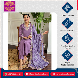 Recién llegado, hermoso diseño, venta al por mayor, ropa de boda, seda viscosa con codificación de secuencia, trabajo bordado, conjunto de Kurti y Dupatta - Product Image 3