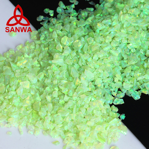 Nhà Phân Phối Trực Tiếp Đá <span class=keywords><strong>Opal</strong></span> Tổng Hợp Ngâm Polymer OP11 Đá Dăm Hỗn Hợp Màu Xanh Kiwi Cho Đồ Trang Sức Nhẫn Dát Bạc - Product Image 4