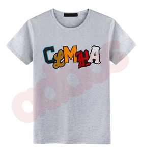Nuevos productos de tendencia: camisetas estampadas de estilo callejero para hombres, camiseta Ringer, camiseta Crew Fitness, cuello redondo, ropa bordada a granel para hombres - Product Image 2