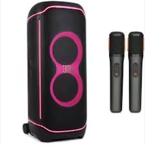 NUEVO STOCK PARTYYBOXXs Altavoz de Fiesta Definitivo, Paquete Karaoke con Dos Micrófonos Inalámbricos - Product Image 1