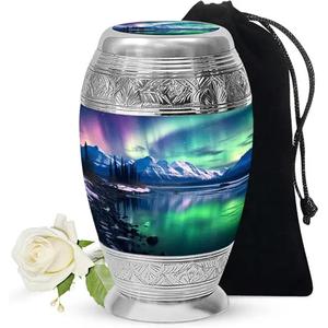 Urna de cremación de recuerdo, urnas de alta calidad para entierro humano, cenizas, recuerdo, urnas humanas conmemorativas, regalo funerario - Product Image 5