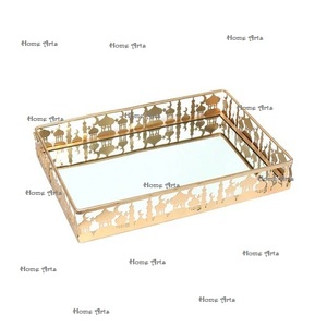ถาดใส่ถั่วรอมฎอนโลหะดีไซน์แบบโบราณถาดใส่วันที่อิสลามสีทองขนาดกำหนดเองได้ - Product Image 4