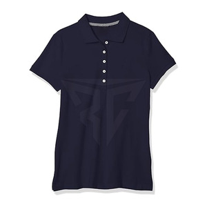 Oferta en línea Precio bajo Polo Camiseta 100% algodón Hecho en Pakistán Mujer Polo Camiseta Slim Fit Manga corta - Product Image 3