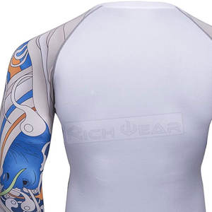 Meilleure qualité plaine à manches longues Rush Guard pour hommes respirant Rash Guard élégant MMA Rash Guard - Product Image 6