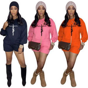 Conjunto de Top corto y pantalón corto con borlas para mujer, Sexy, de manga corta - Product Image 2