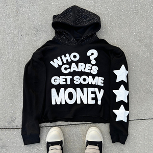 Fabricante personalizado Puff Print Washed Hoodie Logo Hombres Unisex Streetwear Algodón Peso pesado Sudaderas con capucha desgastadas Ropa de invierno - Product Image 3