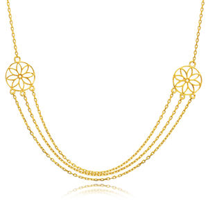 Atrapasueños diseño fuerza cadena modelo collar 925 joyería de plata al por mayor turco hecho a mano - Product Image 3