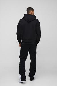 Vente en gros Fabricant de sweats à capuche couleur noire avec fermeture éclair surdimensionnée pour hommes, sweats à capuche en coton mélangé très demandés pour hommes - Product Image 4