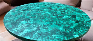 Adorno de Mesa de Lujo para el Hogar de Halloween, Hecho a Mano con Piedra Preciosa de Labradorita Verde, con Diseño de Amor - Product Image 2