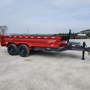 Nouvelles remorques Horizon 2026 83x14 15K GVWR, remorque benne à 24 côtés, 7GA, robuste, avec moteur hydraulique et engrenages, haut niveau de sécurité - Product Image 1