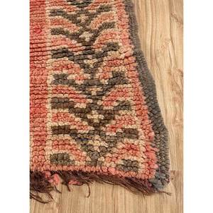 Alfombra Grande de Lana Anudada a Mano con Diseño Geométrico Rojo y Naranja 9x12 para Entrada del Hogar -Pae-4536 - Product Image 4