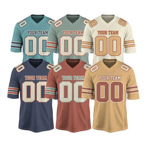 Super Selling Vintage Rugby Jersey Adults <b>Men</b> American Football Uniforms <b>Printing</b> American Football Practice Jersey - Product Image 6