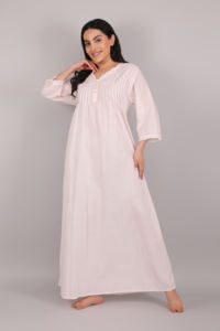 Top et meilleure qualité femmes coton tissu pleine Flare nuisette robe d'été pur coton nuisette pour les femmes au meilleur prix - Product Image 2