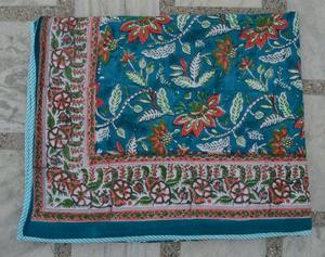 100% Organic Mulmul Cotton Quilt Soft and Comfortable Solid Pattern Blanket Handmade in India - Product Image 6