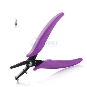 Ensemble de pinces perforatrices en acier au carbone 2 pièces 1.5mm 1.8mm poinçon rond tôle fabrication de bijoux 6in 0.5mm d'épaisseur - Product Image 5