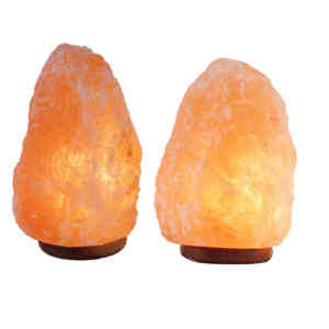 Lampes en sel naturel rose de l'Himalaya fabriquées à la main corps en cristal lumière LED pierre lampes en sel du Pakistan fabriquées sur mesure - Product Image 2