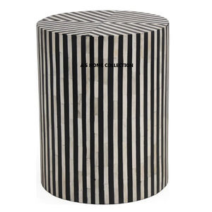 Table d'appoint en aluminium métal forme ronde plaqué argent classique moderne luxe haute qualité salon maison - Product Image 3