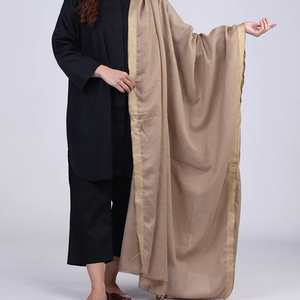 2025 High Quality New Solid Breathable <b>Ladies</b> <b>Shawls</b> Custom Made Embroidery New Style Women's <b>Shawls</b> Made in Pakistan - Product Image 3