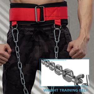 Cinturón de Peso Personalizado al por Mayor OEM/ODM con Logotipo Personalizado, Cadena de Acero Resistente, Cinturón de Soporte Lumbar para Levantamiento de Pesas y Calistenia - Product Image 5