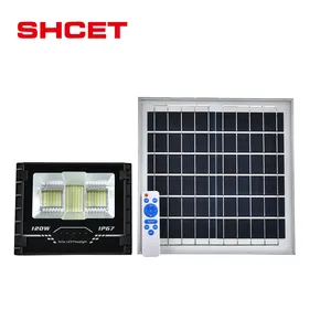 New type solar led flood light with remote controller 100W 200W 300W 400W 500W 1000W with lithium battery Polysilicon Panel