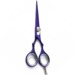 Tijeras de Peluquería Profesionales de Acero Inoxidable de 6.5 Pulgadas con Mango Morado Reutilizables, Multiusos, para Corte de Precisión y Estilismo para Barberos - Product Image 6