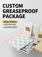 Papier sulfurisé enduit de cire avec logo de marque, écologique, pour emballage alimentaire, personnalisé, pour boulangerie et charcuterie