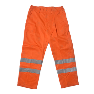 Pantalon de travail de construction réfléchissant Orange de haute qualité Poches en polyester Vêtements de sécurité imperméables Sécurité personnalisable - Product Image 4