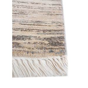 Alfombra Afgana de Lana Anudada a Mano, Color Gris Entropía y Negro, Estilo Boho, Modelo ENM-8041, Rectangular a Rayas, para Sala de Estar, Pasillo o Recibidor - Product Image 4