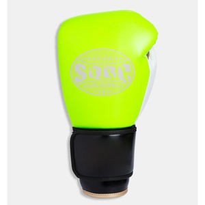 Gants de boxe professionnels Gants à lacets couleur néon Gants de boxe personnalisés 12oz pour hommes - Product Image 1