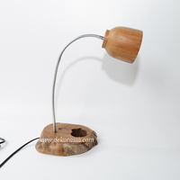 Lampe de table LED électrique sur pied en bois, design moderne pour chambre et salon, décoration intérieure