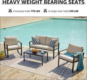 Factory Wholesale Homall Patio <b>Furniture</b> Set for Hotel Resort and Cafe Use - Product Image 4