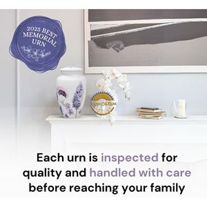 "Mini urna de cremación de árbol de la vida rosa con caja de corazón y juego de collar 'Always in My Heart'. Por AYAANS - Product Image 6