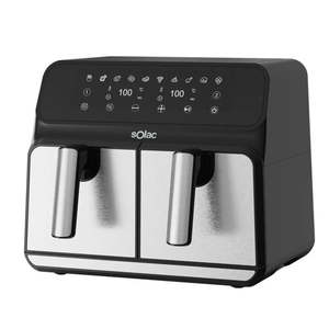 Freidora de Aire Eléctrica Solac FA1520 de 1700 W, 8 L, Acero Inoxidable, Diseño Cuadrado Moderno, Control Digital, Sin Aceite, Saludable, Negra - Product Image 5
