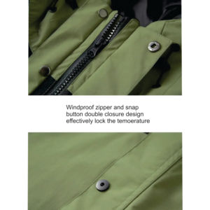 Chaqueta de esquí impermeable de diseño personalizado para hombre recién llegado con cremallera lateral Trajes de esquí de snowboard de bajo precio Chaqueta con capucha para la venta - Product Image 3