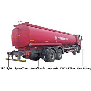 Camion-citerne diesel Howo d'occasion 25000L, 12 roues avec roues motrices 4x2 6x4, en acier, pour le stockage de GPL, de produits chimiques et d'huiles - Product Image 3