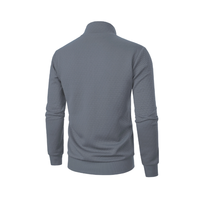 Veste à capuche chic en jacquard pour homme, col montant, motif lettres, pour l'automne, service OEM disponible