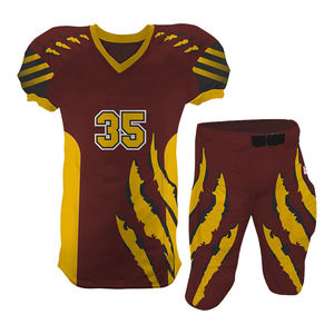 Conjuntos de Uniformes de Fútbol Americano Cómodos y Transpirables de Tallas Grandes con Camisetas y Pantalones Cortos con Logotipo Estampado por Transferencia Térmica, Equipación con Estilo - Product Image 4