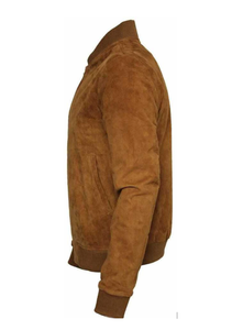 Esprit-Chaqueta de Cuero de Gamuza para Hombre, Chaqueta Ajustada de Alta Calidad, Estilo Bomber, Multibolsillo, Cremallera, Popular, Cálida, Moda de Calle para Hombre - Product Image 3