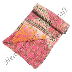Hermosas Colchas Kantha Vintage de Alta Calidad, Colchas Hechas a Mano, Nueva Colección 2026, Mantas Indias Reversibles - Product Image 4