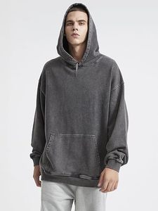 Sudadera con Capucha Gris de Algodón Informal para Todas las Temporadas con Ribete en Contraste para Adultos, Sudadera Promocional - Product Image 3