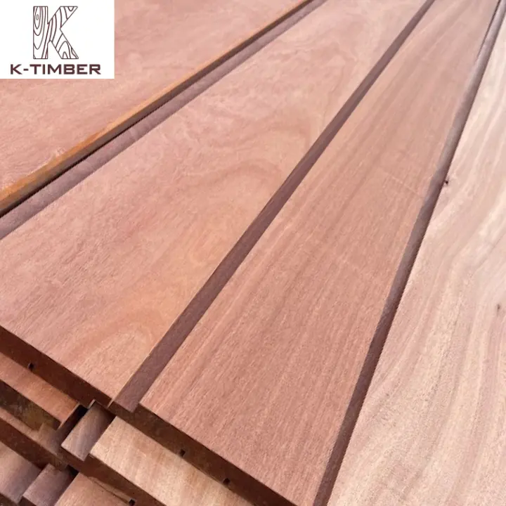 Kayu alami bahan baku kayu oak kayu Sapele dimensi kayu grosir Anglo konstruksi lantai bangunan interior